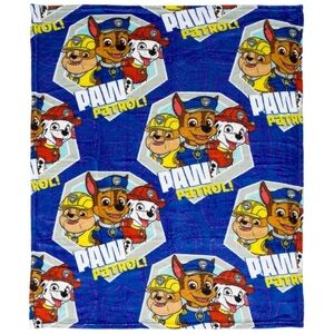 NWT Paw Patrol Super Soft Silk Touch Throw Blanket - Size 40”x 50” - Blue